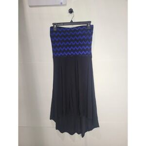 Windsor Womens sleeveless black & blue mini‎ dress, Size Small (S)